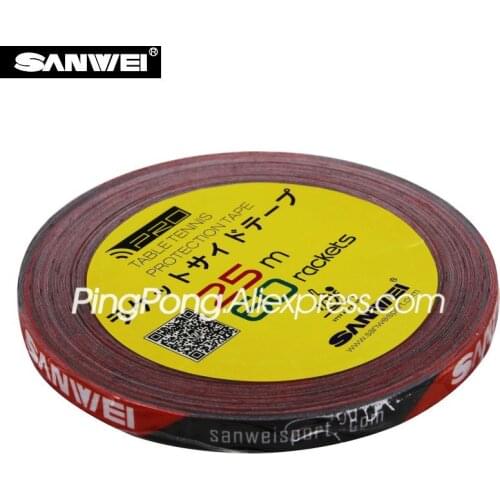 1cm*25M SANWEI Table Tennis Racket Edge Tape Side Protector Original TARGET National Ping Pong Bat Protective Tape Accessories