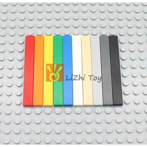 MOC Flat Tiles 1x8 Tablet 4162 DIY Enlighten Classic Building Block Bricks Bulk Compatible with Assembles Particles