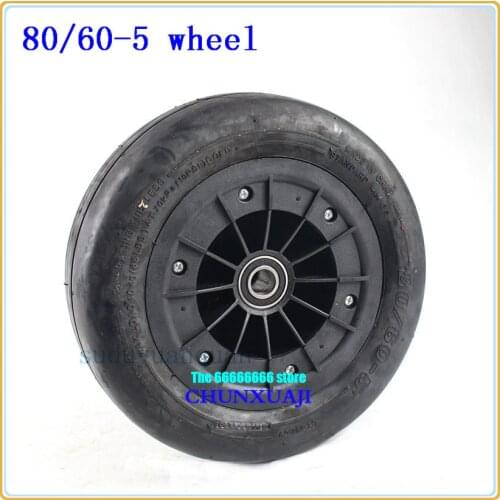 Inflatable wheels size 80/60-5 for electric four-wheel motorcycle Go-kart car 80/60-5 tire tubeless tyre with hub wheel
