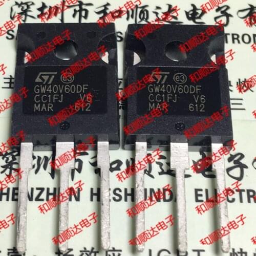 Original New / 2pcs / GW40V60DF STGW40V60DF TO-247 600V 40A