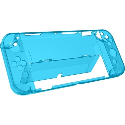 Switch OLED Hard PC Case Flip Cover Crystal Protective Housing Shell Replacement Spare Part Fit For Switch OLED Game Console