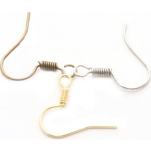 200pcs/lot DIY Earring Findings Earrings Clasps Hooks Fittings DIY Jewelry Making Accessories Iron Hook Earwire Jewelry