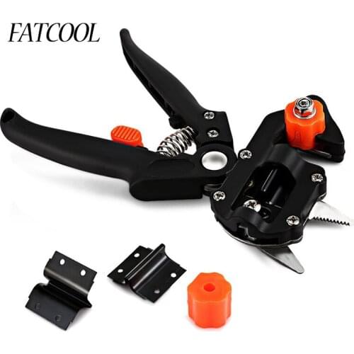 FATCOOL Plant Pruning Scissor Garden Fruit Tree Grafting Machine Cutting Tool with 2 Blades Garden Pruner Tree Cutting Tool