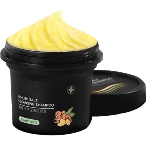 200g Ginger Shampoo Sea Salt Shampoo Nourishes Scalp Oil Control Shampoo Anti Dandruff Anti Itching Shampoo