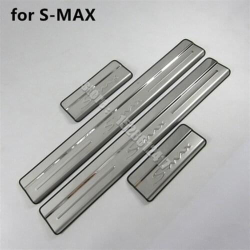 Car Styling for Ford S-MAX Car accessories 2007 2008 2009 2010-2019 stainless steel door sill protector scuff plate guard