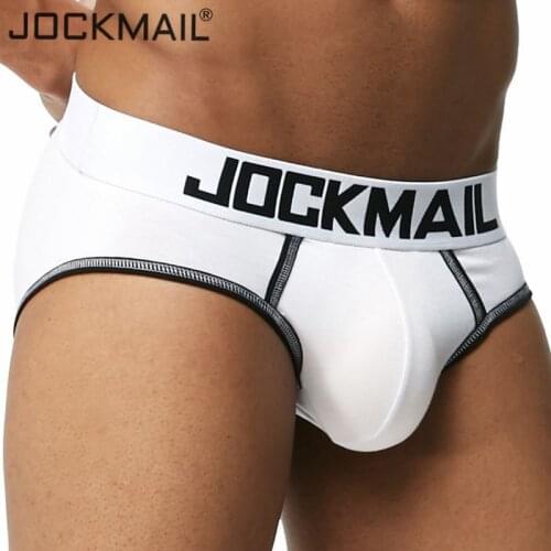JOCKMAIL Sexy Men Underwear penis pouch enlargement Man Briefs Modal Male Panties Slip Cueca Gay Underpants Briefs men Shorts