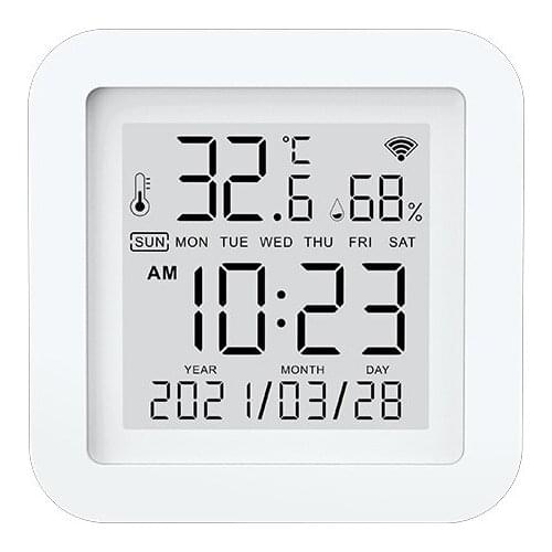 WIFI Smart Electronic Dry and Wet Temperature Hygrometer Digital Display Indoor Home Wireless Temperature and Humidity Sensor