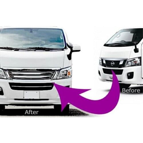 NARROW BODY NV350 URVAN car modification LEDABS grille Chrome trim front grille
