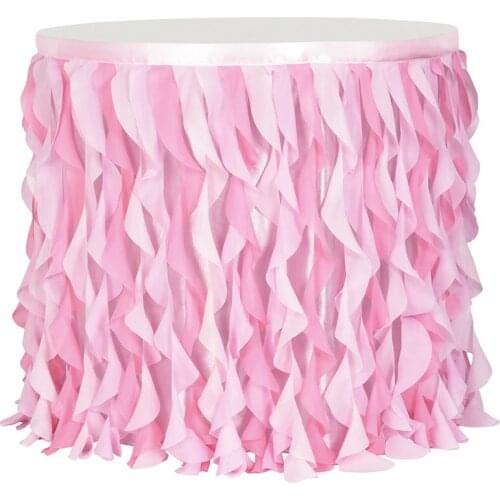 HobbyLane Colour Mixture Rag Table Skirt for Party Decoration