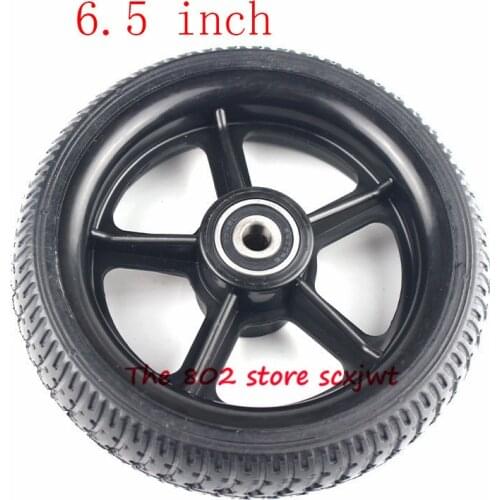 High performmance 2pcs 6.5 Inch Solid Wheel Tyres for Electric Scooter Smart Folding Electric Longboard Hoverboard