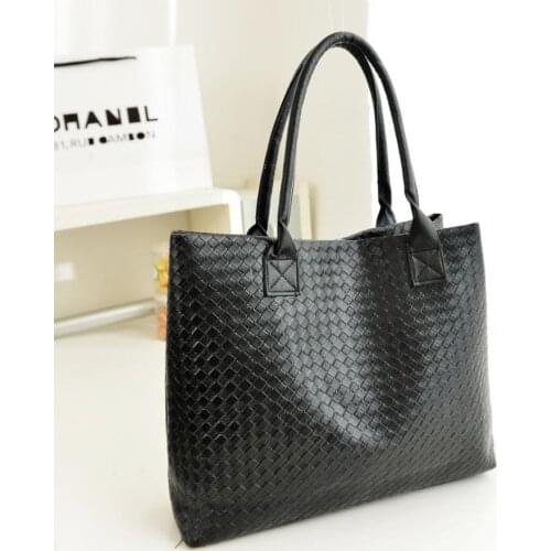 2021 New Fashion Black Tote Bag Big Capacity Fashion Shoulder Purses with Top Handle for Women Girls Female High Quality
