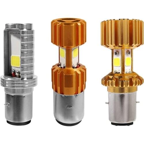 1Pcs BA20D LED Motorcycle Headlight H6 LED Moto Bulbs For MotorBike Scooter ATV COB HeadLamp Fog Lights 6000K 12-80V