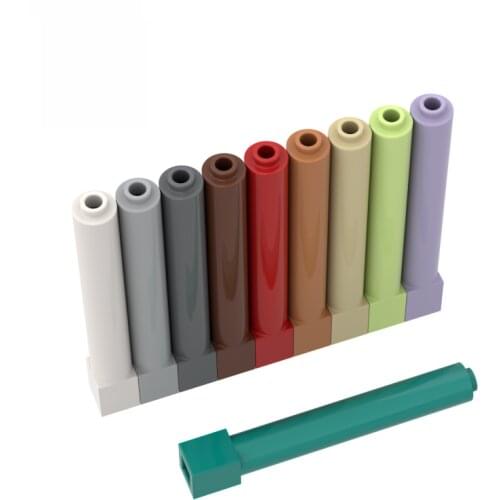 10PCS Bricks 43888 1x1x6 pillar DIY Assembles Building Blocks Bulk Model City Classic Brand Kids DIY Toys