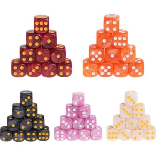 10pcs/Set Acrylic Polyhedral Dice For TRPG Board Game Dungeons And Dragons