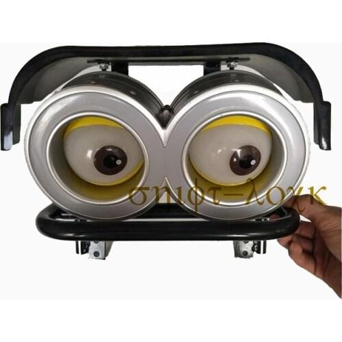 12V Little Yellow People Headlight Personality Accessories Modification Bracket Lamp Cover for Citycoco Electric Scooter