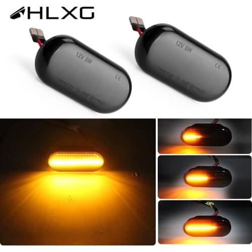 2pcs Led Side Marker Dynamic Blinker Turn Signal Light Sequential No Error For Nissan Opel Renault Mercedes-benz Dacia hlxg