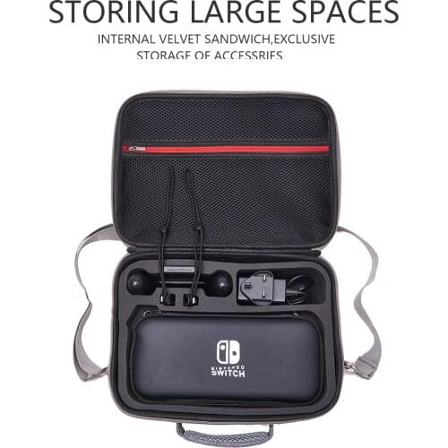 2 in 1 Small Large Storage Bag for Nintendo Switch Portable Hard Shell Carrying Case for Nitendo Switch Game Console Accessories