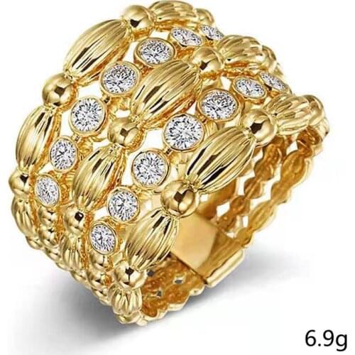 2021 New Creative Geometric Element Multilayer knot Metal Gold Rings For Woman Fashion Jewelry Luxury Party Girls Unusual Ring