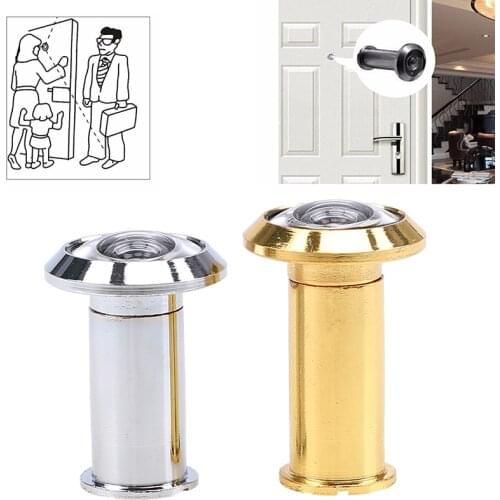 220 Degree Adjustable Door Viewer Door Eye Spy Home Door Security Anti-Theft Door Peephole without Cover Home Supplies