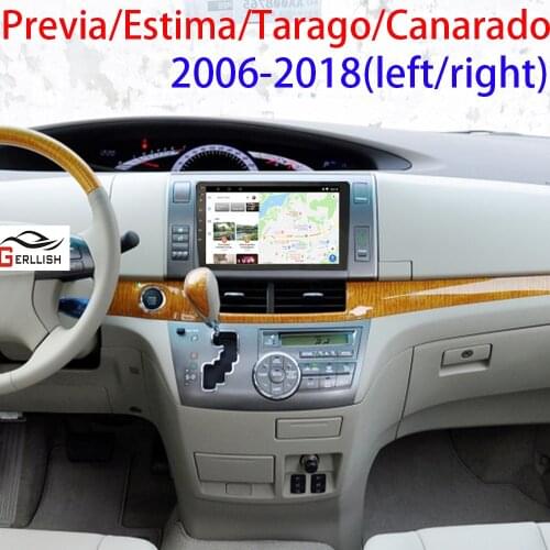 For Toyota Estima Calculate Previa Tarago Canarado 2006-2012 2 Din Android Auto Autoradio Carplay Car Audio Play Radio Gps Coche