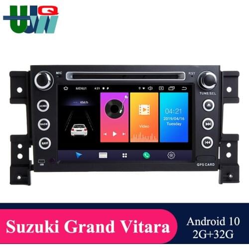 UJQW 2Din Android 10 Car Multimedia Video Player for Suzuki Grand Vitara 2005-2015 Car Radio GPS Navigation BT Wifi Mirrorlink