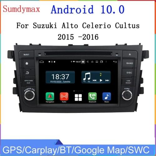 4+128G Android10 car radio for SUZUKI alto Celerio Cultus 2015 2016 car multimedia gps navigation player audio stereo headunit