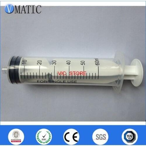Free Shipping Hot Sale 10Pcs/Set 60ml/cc Glue Dispensing Syringes Liquid Dispenser Manual Syringe