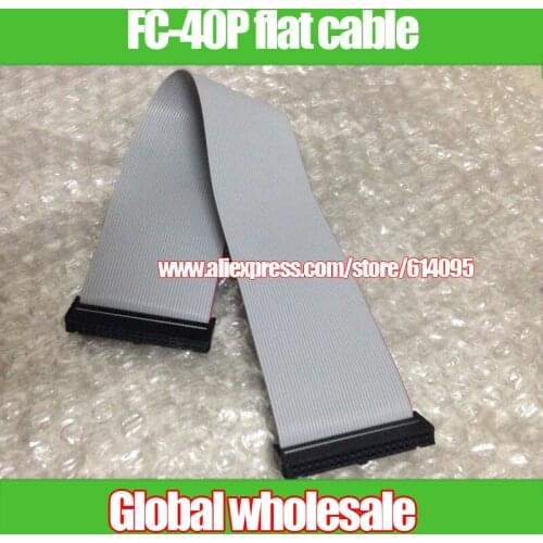 Free shipping FC-40P flat cable / JTAG cable / ARM emulator download cable / Pitch 2.54MM / wire length 30CM