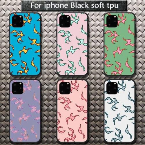 Flame pattern Phone Case for iPhone 8 7 6 6S Plus X 5S SE 2020 XR 11 12 Pro mini pro XS MAX