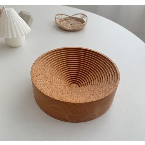 Wooden Bread Plate Cake Dessert Plate Square Round Dinner Plate Household Snacks Fruit Tray Practical Pastry Dish Plate Kitchen