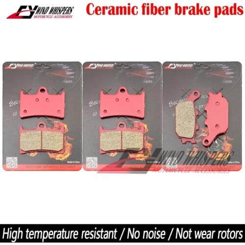 Ceramic Front Rear Brake Pads For Yamaha YZF R6 FZ6 Fazer S2 MT07 MT-07 07A Tracer XSR 700 900 FZ8 MT09 MT-09 MT10 MT-10 FZ1 R1