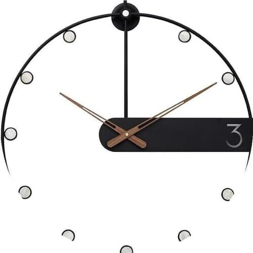 Round Wall Clock Roman Black Wood Vintage Retro Antique Clock Living Room Household Fashion Luxury Wall Watches Ornaments