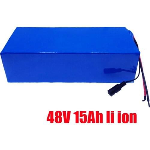 Electric bicycle battery Rechargeable 48v 15ah li-ion battery pack for e bike + charger