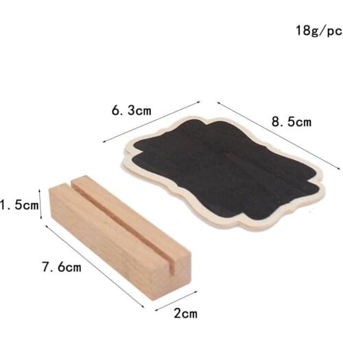 Mini Chalkboards Signs, Small Rectangle Chalkboards Blackboard, Wood Place Cards for Weddings, Birthday
