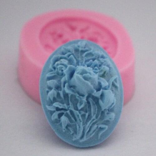 Mini resin flower cake mold silicone baking tools accessories decorations for cakes candy chocolates soap FM159