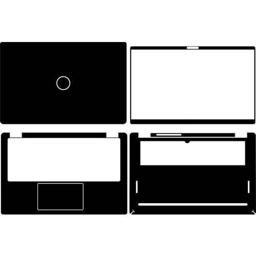 KH Carbon fiber Laptop Sticker Skin Decals Cover Protector Guard for DELL Latitude 7410 14"