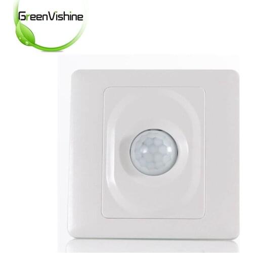 AC 110V Or AC220V PIR Motion Sensor Switch Infrared Wall Mount For LED Light Lamp Control