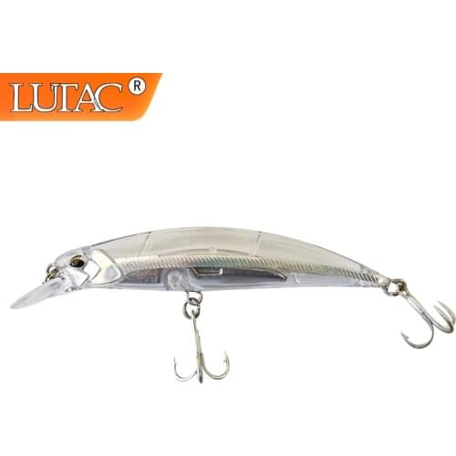 LUTAC 95mm 16g fishing products wholesale black minnow long casting sinkking minnow trout and bass baits