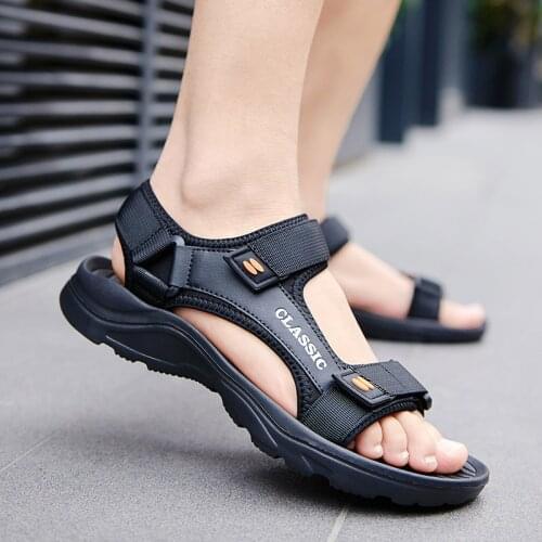 Summer Light-weight Mens Sandals Outdoor Black EVA Slip On Soft Casual Sandal Shoes For Man Sandle Big Size 47 48