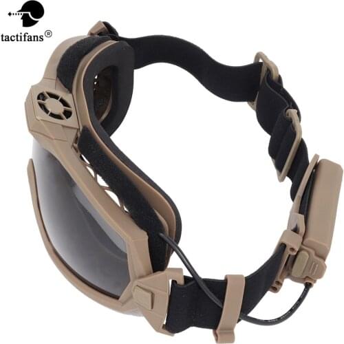 Tactical Goggle Anti-fog Fan System Good Impact Interchangeable Protective Lens Cycling Paintball Airsoft Shooting Accessories