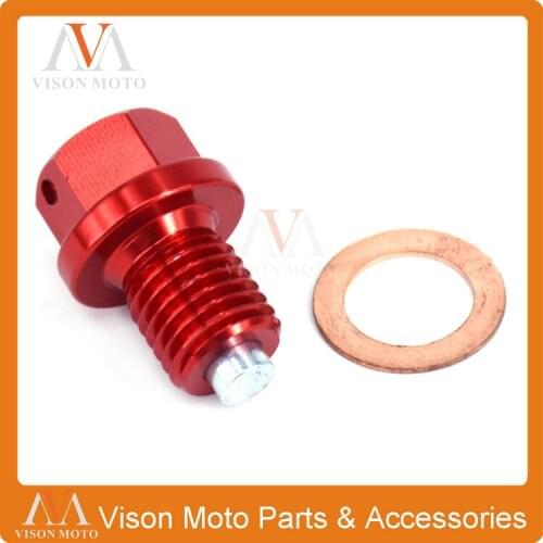 Billet Magnetic Oil Drain Plug Bolt For CRM250AR CRF250 L M XR250 XR250M XR400M XR50R CRF50F CR85R CR120R CR250R CRM250R
