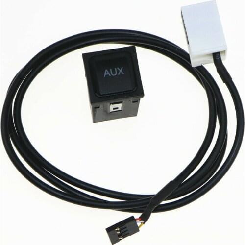 1Set Aux Input Adapter Switch Socket Plug Cable Harness Adapter For RCD510 RCD310 VW Jetta 5 Golf 5 MK6 Scirocco 5KD035724A