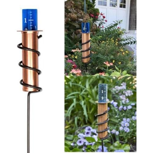1 PC Copper Rain Gauge Garden Water Meter, Floating Rain Gauge Garden&Landscape-Pluviometer Float Measure Vertical Fence