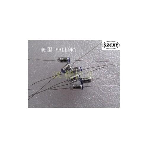 100% New and original 3300PF 332 Polystyrene film capacitors Size: 5 * 10 mm