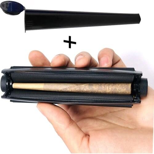 110mm Cigarette Maker Herb Weed Paper Rolling Machine Manual Tobacco Roller Cone Joint With Doob Tube Smoking Accessories