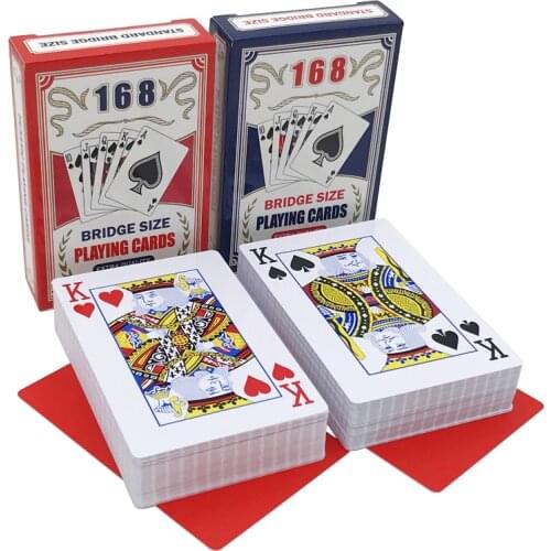 2Sets/Lot 100% PVC Bridge Poker Set Baccarat Texas Hold'em Adult Waterproof Dull Polish Plastic Playing Cards 58*88mm Board Game