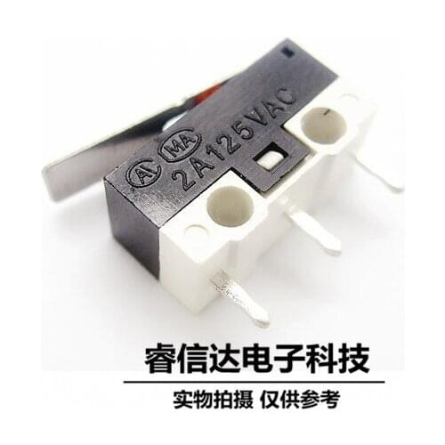 20pcs/Mouse switch 3 Pin 2A125V AC Micro switch With handle