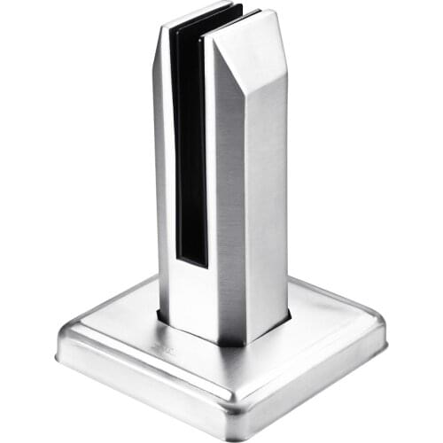 304 Stainless Steel Clamp,Glass Panel Pool Fence Staircase Bracket Spigot Balustrade Floor Deck Mount Support Clamp Round/Square