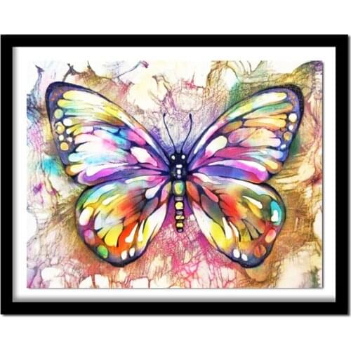 5d diy Diamond Paintings Colorful Butterflies Cross Stitch Embroidery Diamonds Paste Home Wall Artworks Decorations Gifts