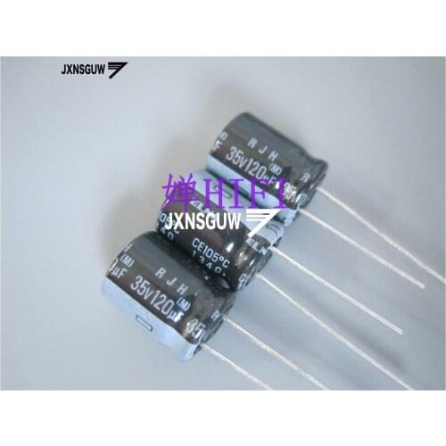 20PCS ELNA RJH 35V120UF 10X12.5MM 120UF 35V Foot distance 5.0MM Aluminum electrolytic capacitor 120uF/35V